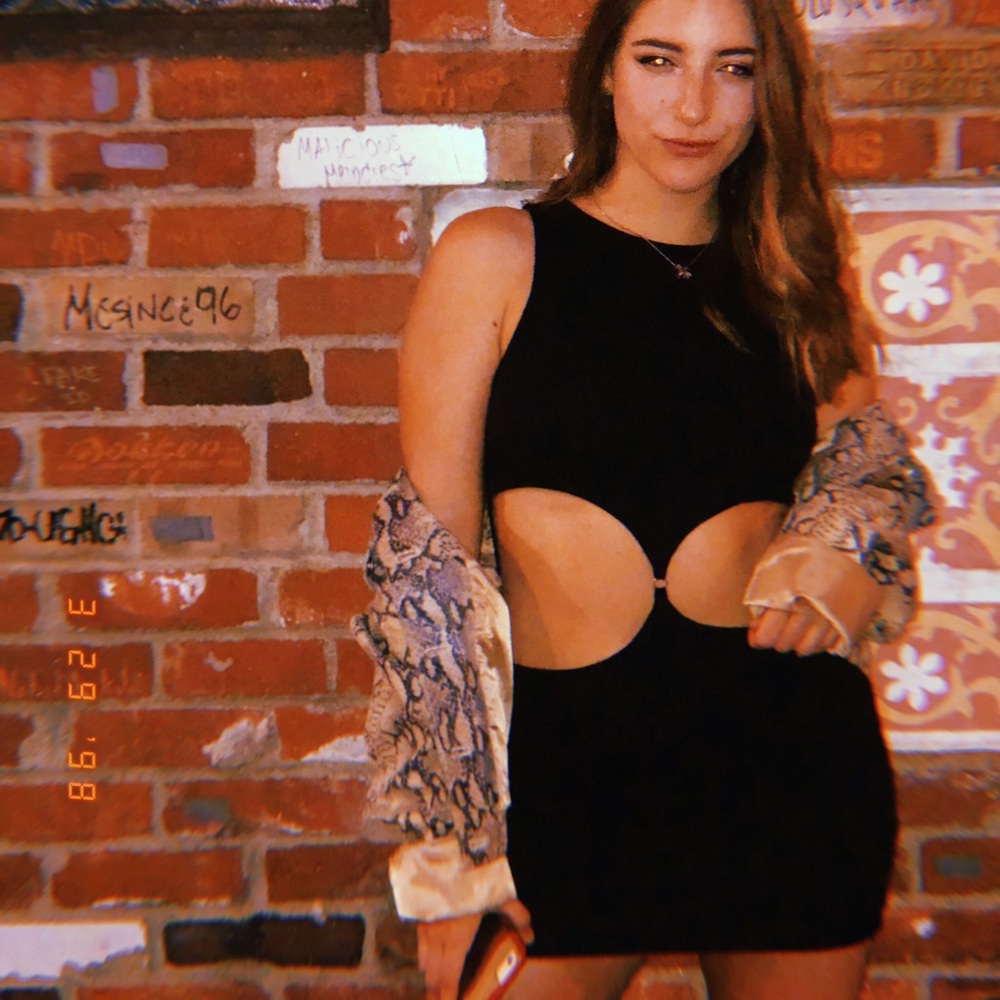 Rare topshop black dress